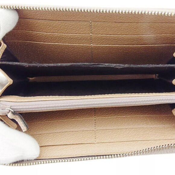 GUCCI long wallet GG pattern brown pink beige USED - Picture 10 of 15
